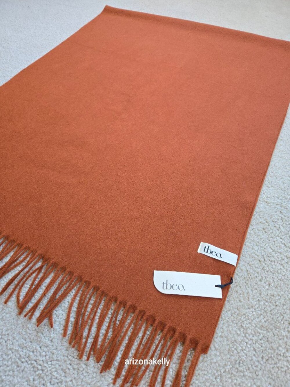 NWT tbco Lambswool Rust Scarf Scotland - Picture 10 of 14